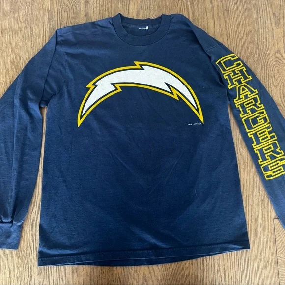 Vintage 1997 San Diego Chargers Long Sleeve NFL Shirt Navy Blue XL Streetwear - Picture 4 of 5